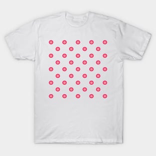 Cute pink circle pattern T-Shirt